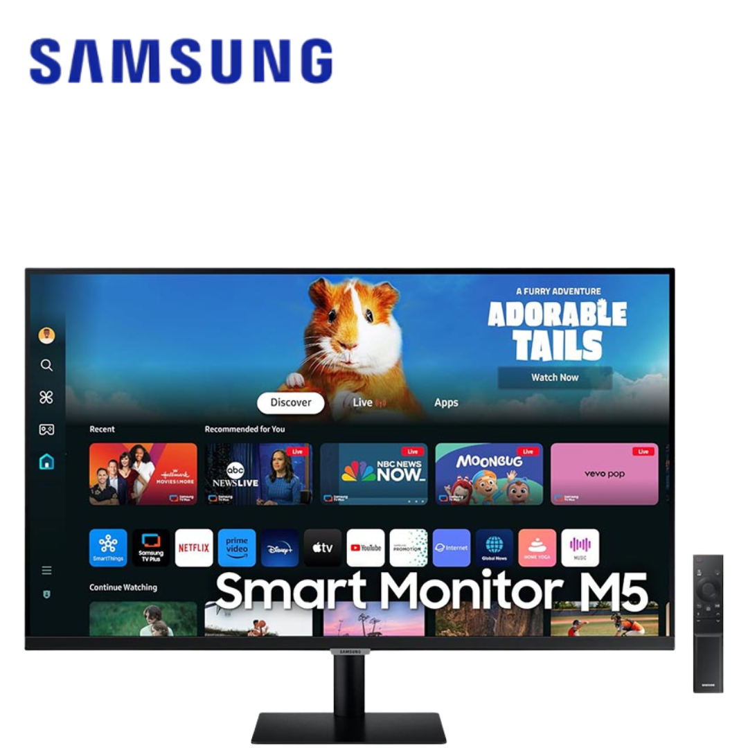 Samsung 27″ M50D Smart Monitor with Streaming TV for Multi Device Experience